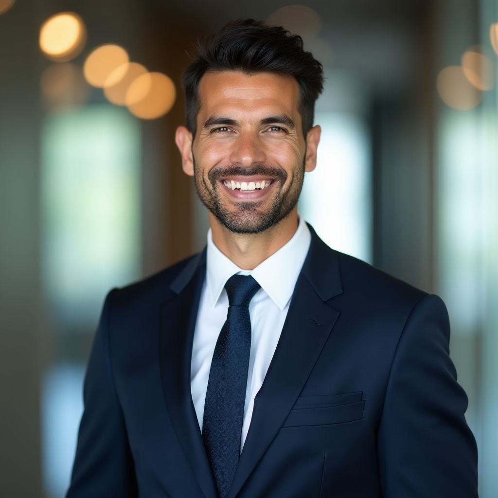 Cliente corporativo satisfecho