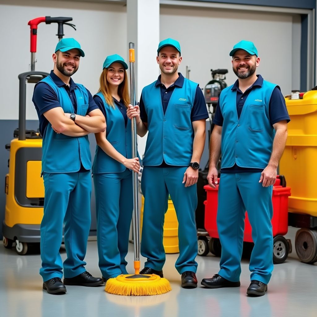 Equipo profesional de limpieza de DIRECT CLEANING SERVICES